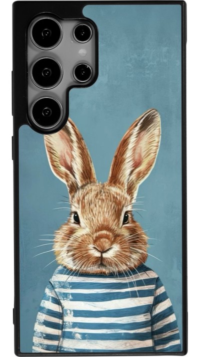 Samsung Galaxy S24 Ultra Case Hülle - Silikon schwarz Easter 2026 Rabbit navy