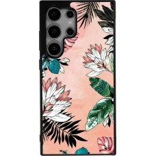 Samsung Galaxy S24 Ultra Case Hülle - Silikon schwarz Flowers Artprint