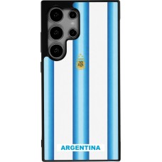 Samsung Galaxy S24 Ultra Case Hülle - Silikon schwarz Argentinien 2026 personalisierbares Fussballtrikot
