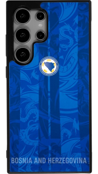 Samsung Galaxy S24 Ultra Case Hülle - Silikon schwarz Bosnien und Herzegowina 2026 personalisierbares Fussballtrikot