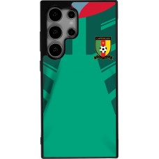 Samsung Galaxy S24 Ultra Case Hülle - Silikon schwarz Kamerun 2022 personalisierbares Fussballtrikot