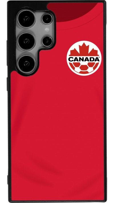 Samsung Galaxy S24 Ultra Case Hülle - Silikon schwarz Kanada 2022 personalisierbares Fussballtrikot