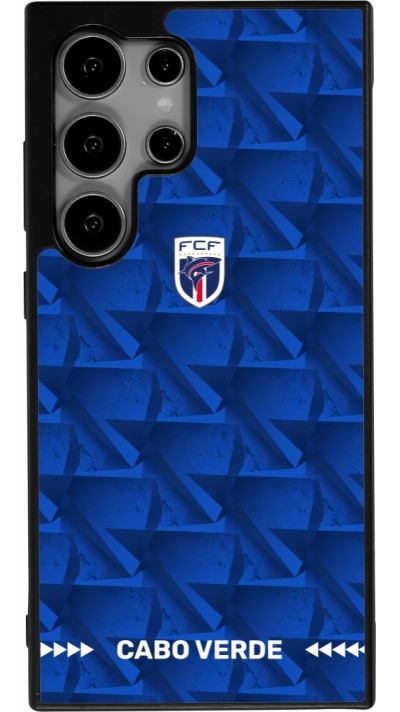 Samsung Galaxy S24 Ultra Case Hülle - Silikon schwarz Kap Verde 2026 personalisierbares Fussballtrikot