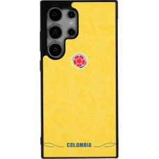 Samsung Galaxy S24 Ultra Case Hülle - Silikon schwarz Kolumbien 2026 personalisierbares Fussballtrikot