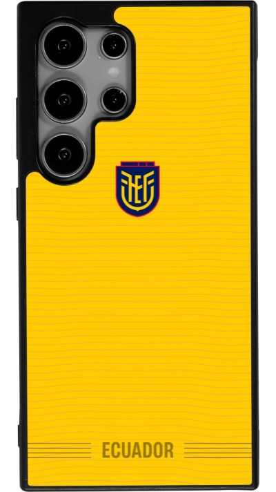 Samsung Galaxy S24 Ultra Case Hülle - Silikon schwarz Ecuador 2026 personalisierbares Fussballtrikot
