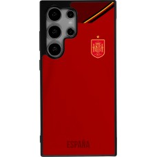 Samsung Galaxy S24 Ultra Case Hülle - Silikon schwarz Spanien 2022 personalisierbares Fußballtrikot