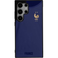 Samsung Galaxy S24 Ultra Case Hülle - Silikon schwarz Frankreich 2022 personalisierbares Fussballtrikot