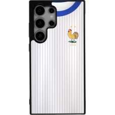 Samsung Galaxy S24 Ultra Case Hülle - Silikon schwarz Frankreich Away personalisierbares Fussballtrikot