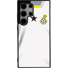 Samsung Galaxy S24 Ultra Case Hülle - Silikon schwarz Ghana 2022 personalisierbares Fussballtrikot