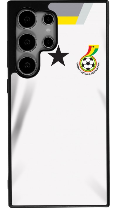 Samsung Galaxy S24 Ultra Case Hülle - Silikon schwarz Ghana 2022 personalisierbares Fussballtrikot