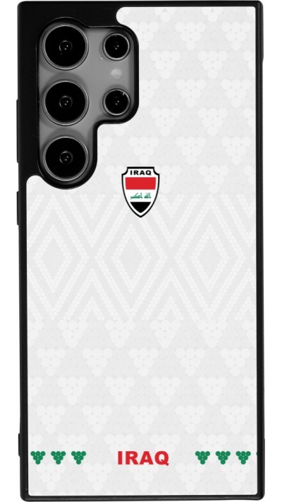 Samsung Galaxy S24 Ultra Case Hülle - Silikon schwarz Irak 2026 personalisierbares Fussballtrikot