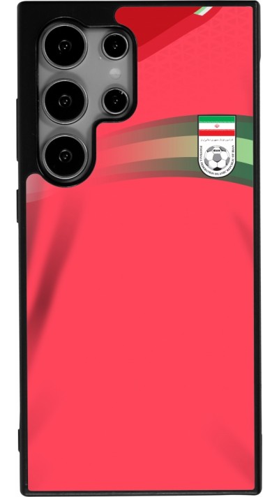 Samsung Galaxy S24 Ultra Case Hülle - Silikon schwarz Iran 2022 personalisierbares Fussballtrikot