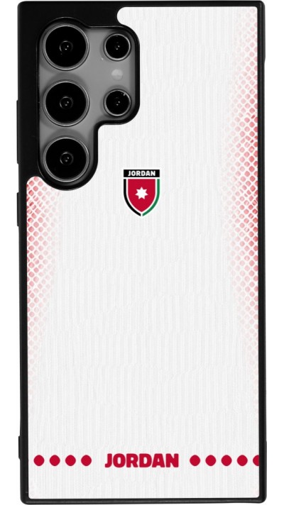 Samsung Galaxy S24 Ultra Case Hülle - Silikon schwarz Jordanien 2026 personalisierbares Fussballtrikot