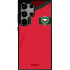 Samsung Galaxy S24 Ultra Case Hülle - Silikon schwarz Marokko 2022 personalisierbares Fussballtrikot