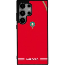 Samsung Galaxy S24 Ultra Case Hülle - Silikon schwarz Marokko 2026 personalisierbares Fussballtrikot