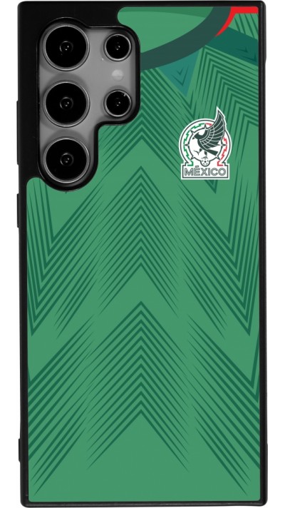 Samsung Galaxy S24 Ultra Case Hülle - Silikon schwarz Mexiko 2022 personalisierbares Fussballtrikot