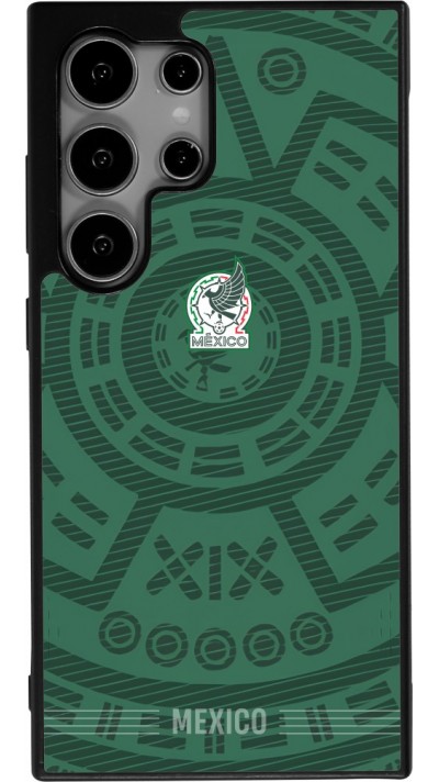 Samsung Galaxy S24 Ultra Case Hülle - Silikon schwarz Mexiko 2026 personalisierbares Fussballtrikot