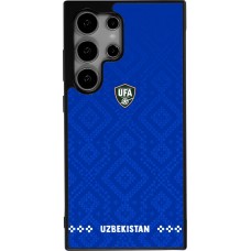 Samsung Galaxy S24 Ultra Case Hülle - Silikon schwarz Usbekistan 2026 personalisierbares Fussballtrikot