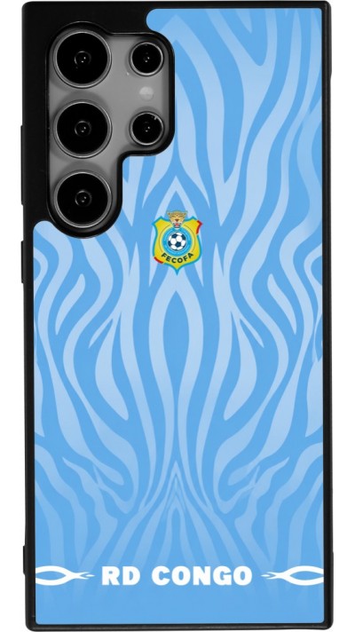 Samsung Galaxy S24 Ultra Case Hülle - Silikon schwarz Demokratische Republik Kongo 2026 personalisierbares Fussballtrikot