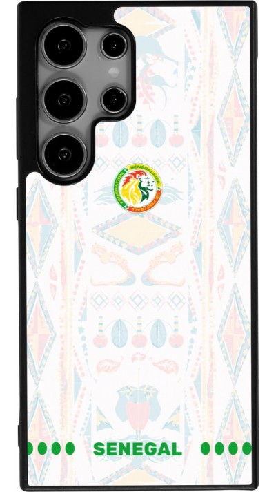 Samsung Galaxy S24 Ultra Case Hülle - Silikon schwarz Senegal 2026 personalisierbares Fussballtrikot
