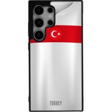 Samsung Galaxy S24 Ultra Case Hülle - Silikon schwarz Türkei personalisierbares Fussballtrikot