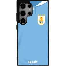 Samsung Galaxy S24 Ultra Case Hülle - Silikon schwarz Uruguay 2022 personalisierbares Fussballtrikot