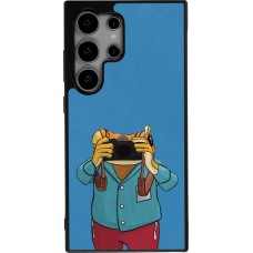 Samsung Galaxy S24 Ultra Case Hülle - Silikon schwarz Frog with camera DTMF