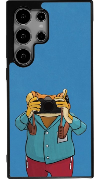 Samsung Galaxy S24 Ultra Case Hülle - Silikon schwarz Frog with camera DTMF
