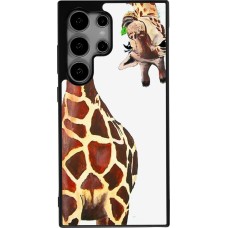 Samsung Galaxy S24 Ultra Case Hülle - Silikon schwarz Giraffe Fit