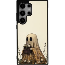 Samsung Galaxy S24 Ultra Case Hülle - Silikon schwarz Halloween 2025 Ghost gardener