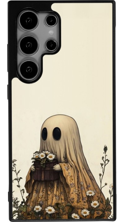Samsung Galaxy S24 Ultra Case Hülle - Silikon schwarz Halloween 2025 Ghost gardener