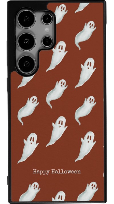 Samsung Galaxy S24 Ultra Case Hülle - Silikon schwarz Halloween 2025 Pattern of ghosts