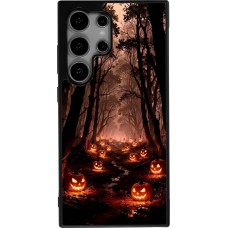 Samsung Galaxy S24 Ultra Case Hülle - Silikon schwarz Halloween 2025 Road of Terrifying Pumpkins