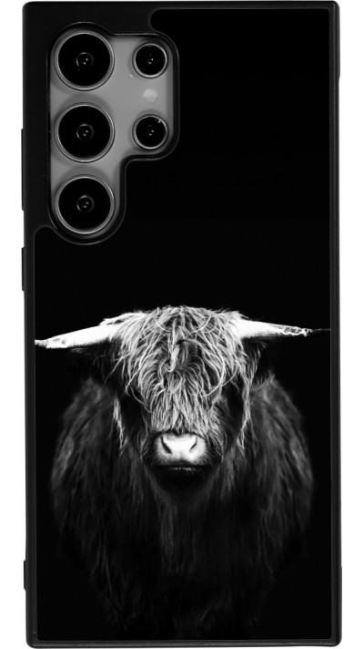 Samsung Galaxy S24 Ultra Case Hülle - Silikon schwarz Highland calf black