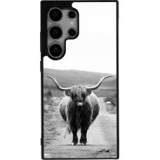 Samsung Galaxy S24 Ultra Case Hülle - Silikon schwarz Highland cattle