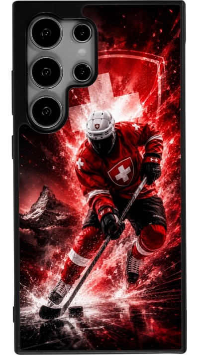 Samsung Galaxy S24 Ultra Case Hülle - Silikon schwarz Hockey World Championship Player