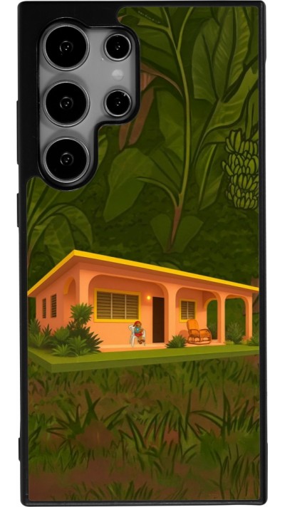 Samsung Galaxy S24 Ultra Case Hülle - Silikon schwarz Benitos house DTMF