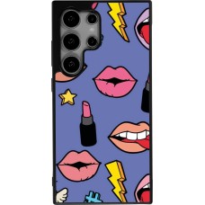 Samsung Galaxy S24 Ultra Case Hülle - Silikon schwarz Lips and lipgloss