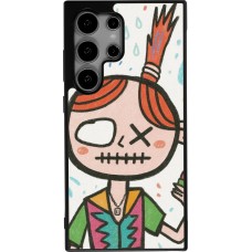 Samsung Galaxy S24 Ultra Case Hülle - Silikon schwarz Little Girl Sketch