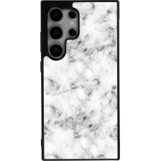 Samsung Galaxy S24 Ultra Case Hülle - Silikon schwarz Marble 01