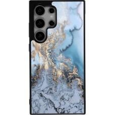 Samsung Galaxy S24 Ultra Case Hülle - Silikon schwarz Marble 04