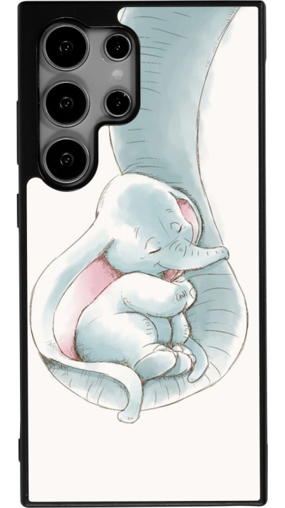 Samsung Galaxy S24 Ultra Case Hülle - Silikon schwarz Mom 1903