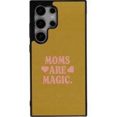 Samsung Galaxy S24 Ultra Case Hülle - Silikon schwarz Mom 2026 Are Magic