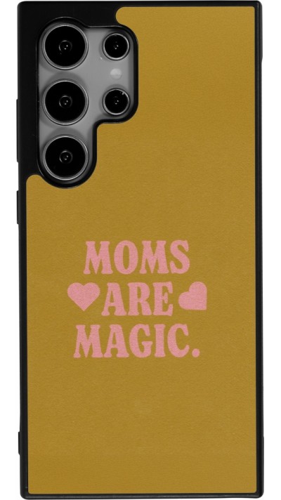 Samsung Galaxy S24 Ultra Case Hülle - Silikon schwarz Mom 2026 Are Magic