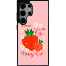 Coque Samsung Galaxy S24 Ultra - Silicone rigide noir Mom 2026 Berry best
