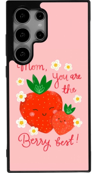 Samsung Galaxy S24 Ultra Case Hülle - Silikon schwarz Mom 2026 Berry best