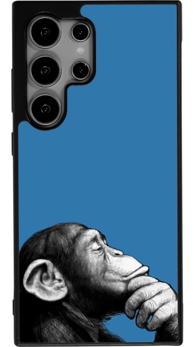 Samsung Galaxy S24 Ultra Case Hülle - Silikon schwarz Monkey Pop Art