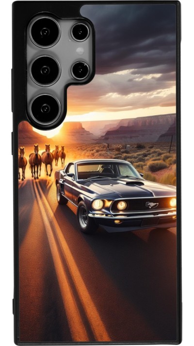 Samsung Galaxy S24 Ultra Case Hülle - Silikon schwarz Mustang 69 Grand Canyon