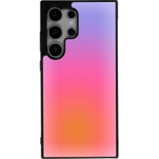 Samsung Galaxy S24 Ultra Case Hülle - Silikon schwarz Orange Pink Blue Gradient