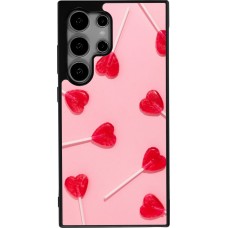 Samsung Galaxy S24 Ultra Case Hülle - Silikon schwarz Saint Valentines Day 26 Lollipop